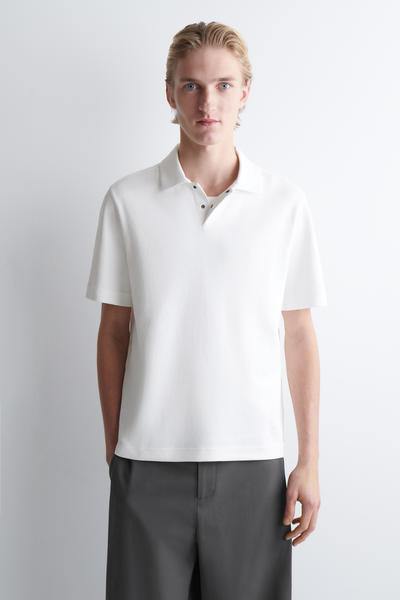 COS コットンピケポロシャツ