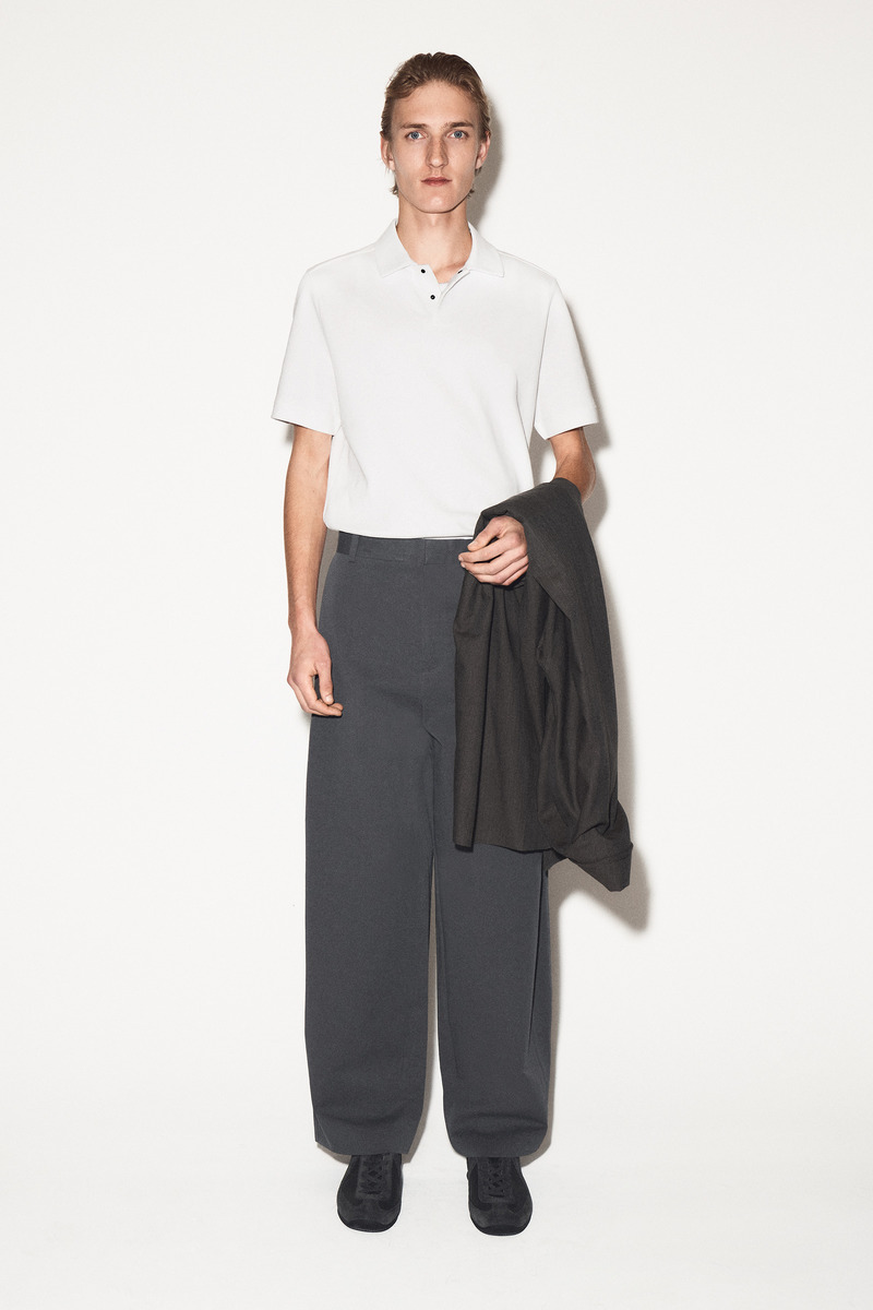 COS コットンピケポロシャツ