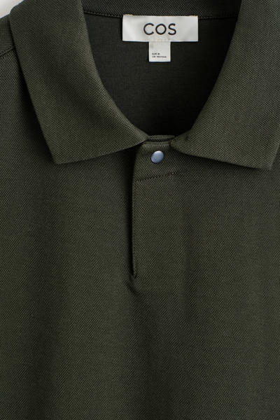 COS コットンピケポロシャツ
