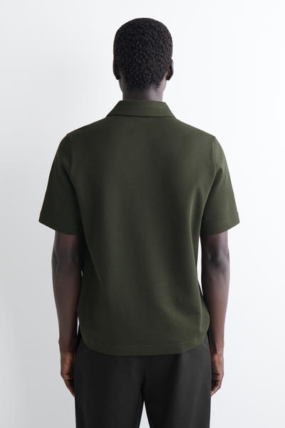 COS コットンピケポロシャツ