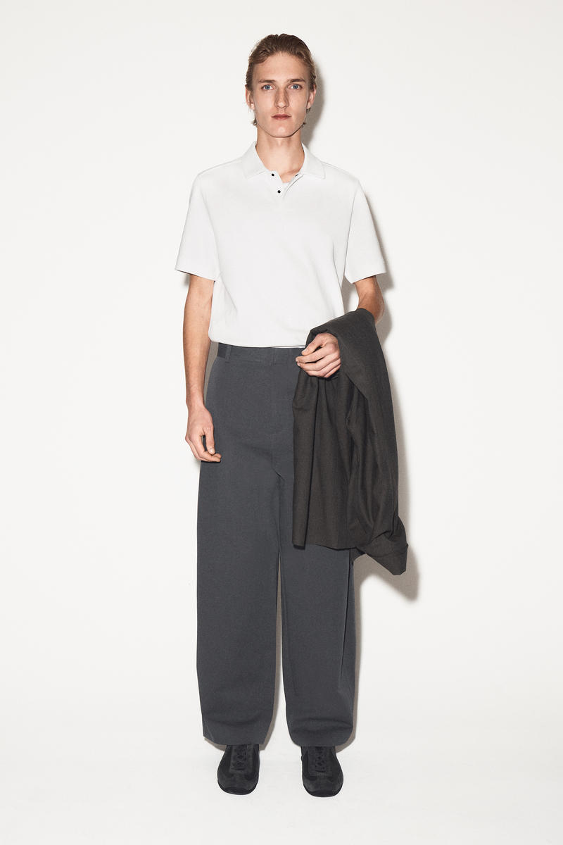 COS コットンピケポロシャツ