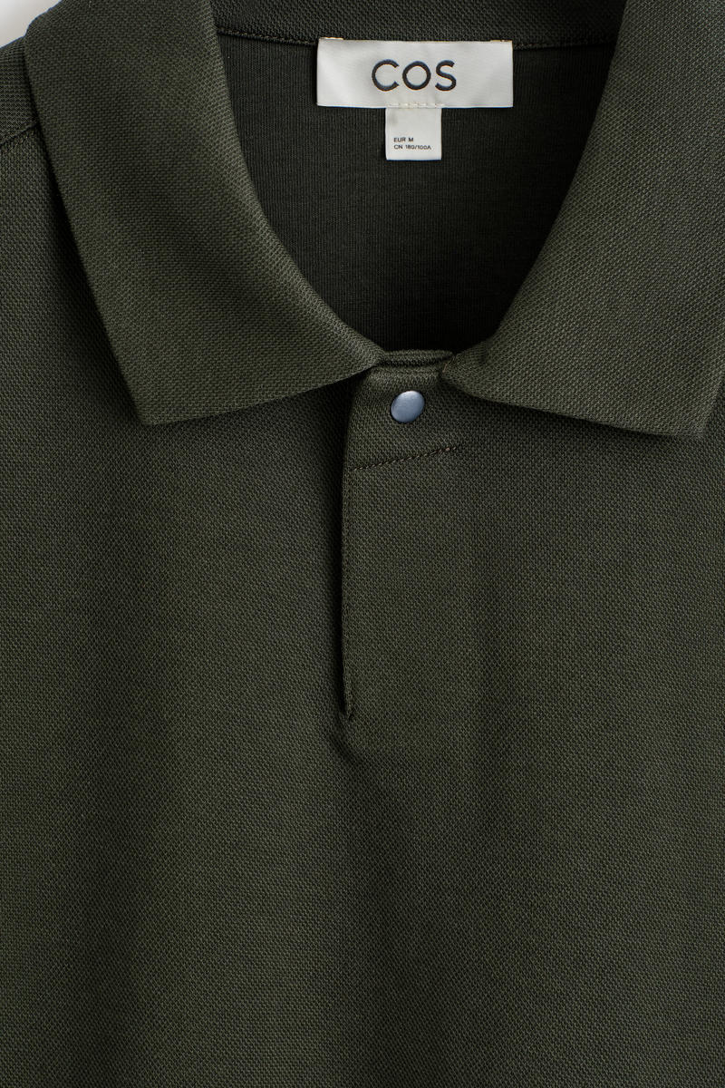 COS コットンピケポロシャツ