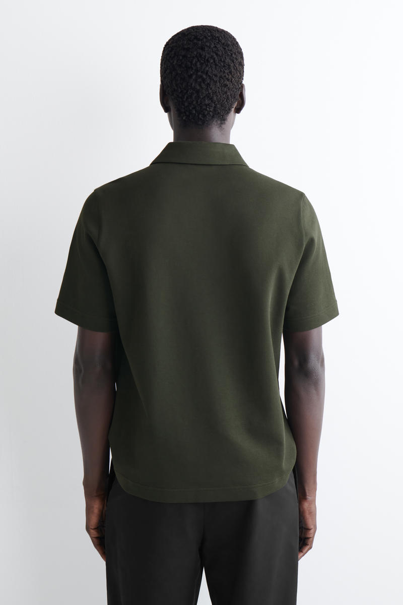 COS コットンピケポロシャツ