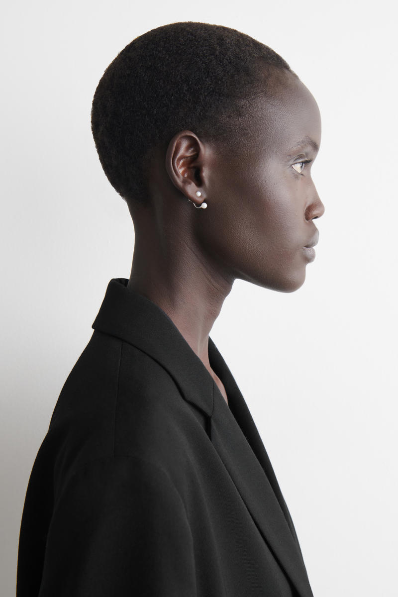 COS フレッシュウォーターパール 3個セットイヤリング