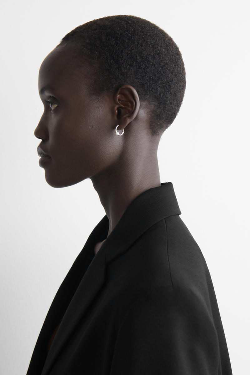 COS フレッシュウォーターパール 3個セットイヤリング