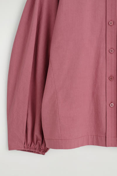 COS ギャザーピマコットンブラウス