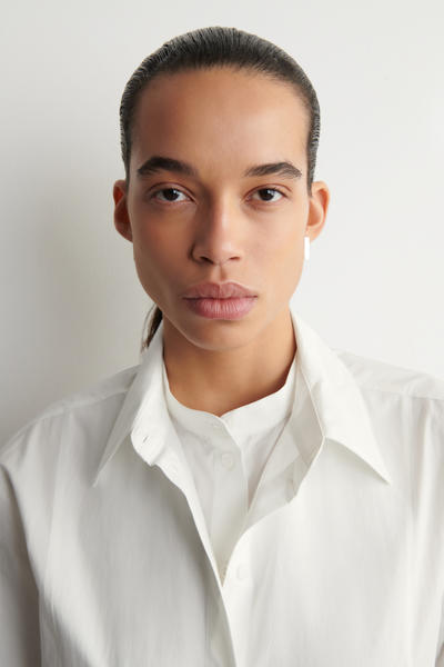 COS レイヤードカラー ピマコットンシャツ