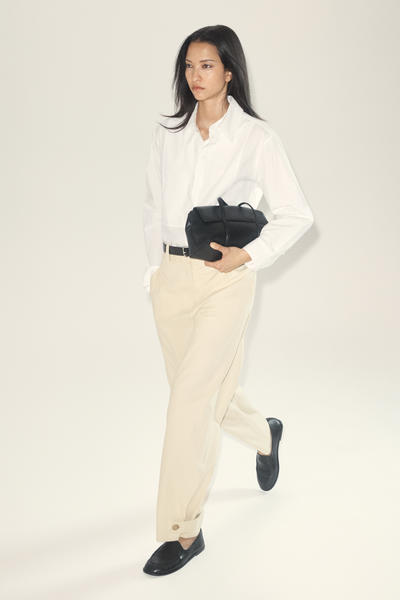 COS レイヤードカラー ピマコットンシャツ