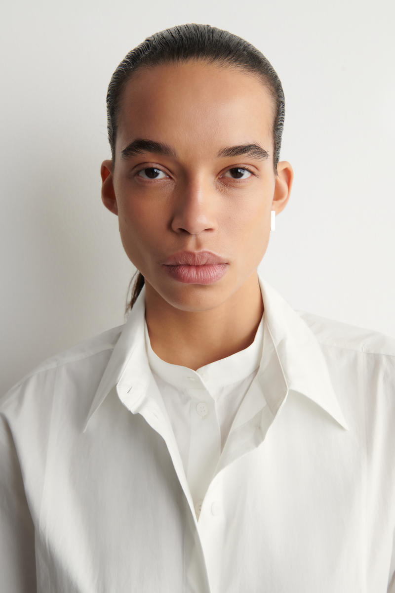 COS レイヤードカラー ピマコットンシャツ