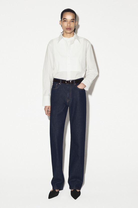 COS レイヤードカラー ピマコットンシャツ