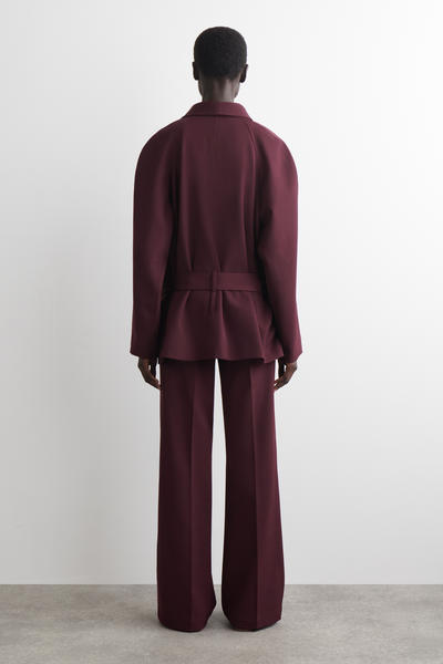 COS ウールブレンドストレートレッグパンツ