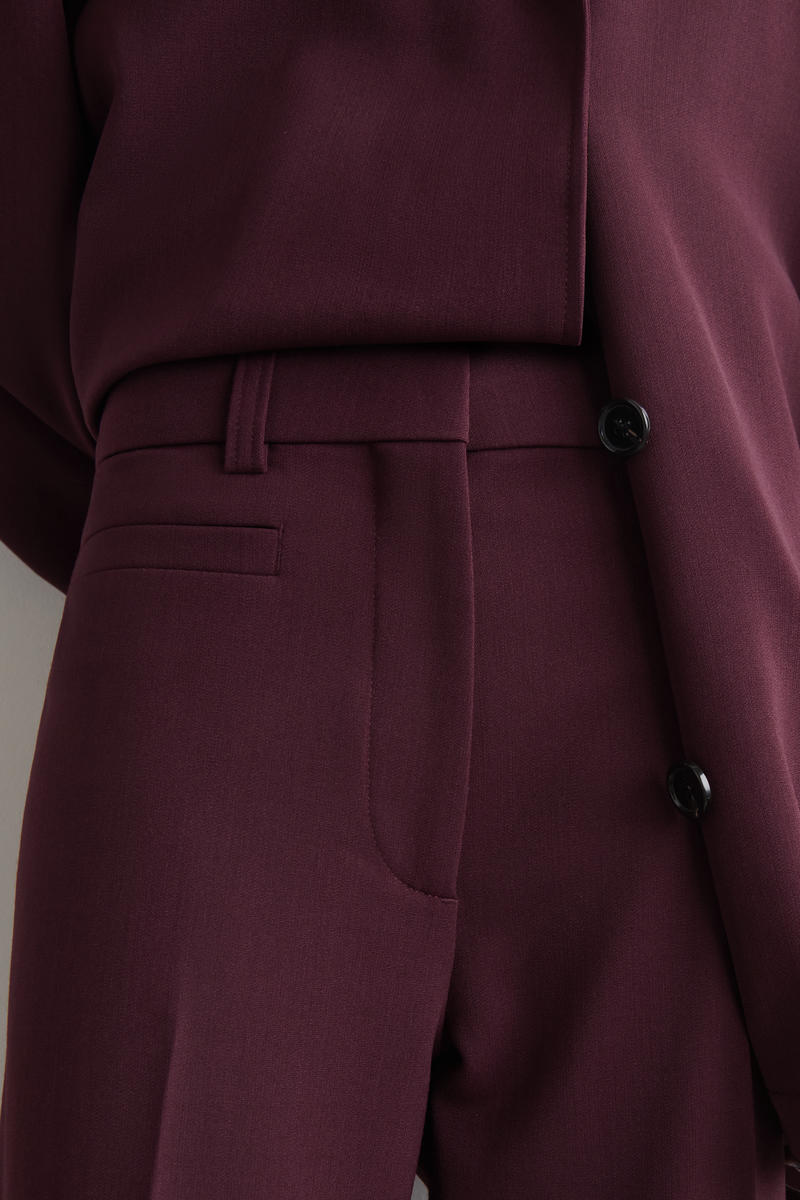 COS ウールブレンドストレートレッグパンツ