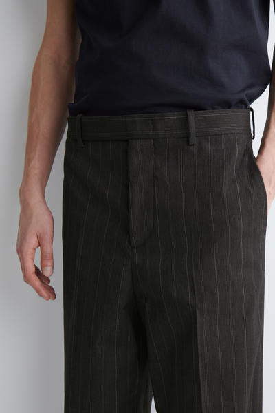 COS ピンストライプ　ワイドレッグパンツ