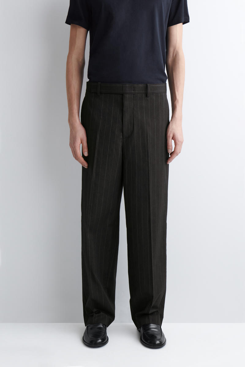 COS ピンストライプ　ワイドレッグパンツ