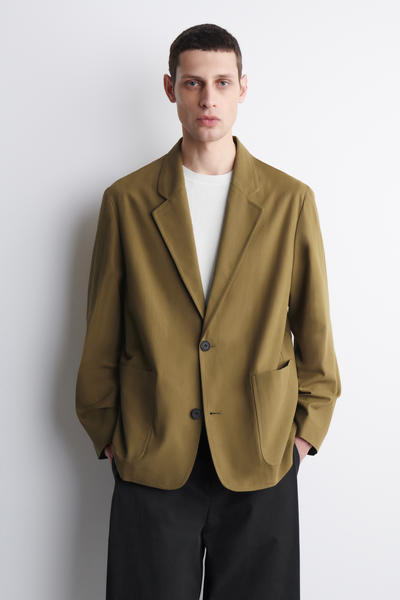 COS アンストラクチャード コットンブレザー