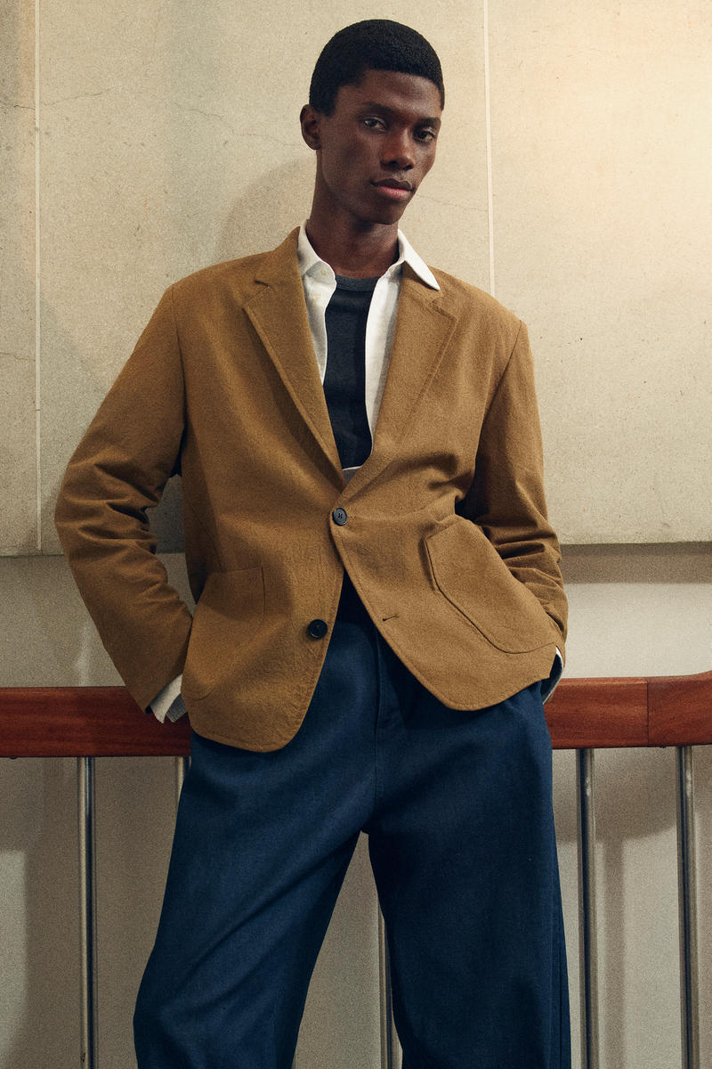 COS アンストラクチャード コットンブレザー