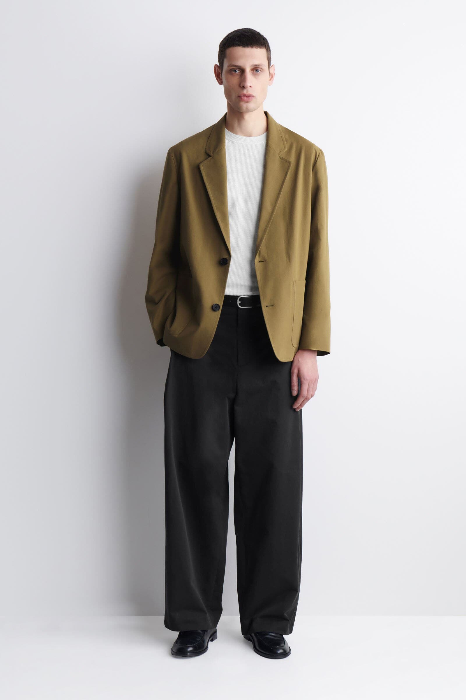 UNSTRUCTURED COTTON BLAZER アンストラクチャード コットンブレザー 