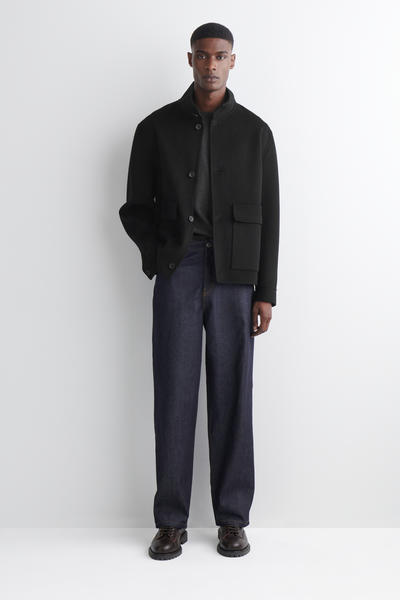 COS スリムリブコットン長袖Tシャツ