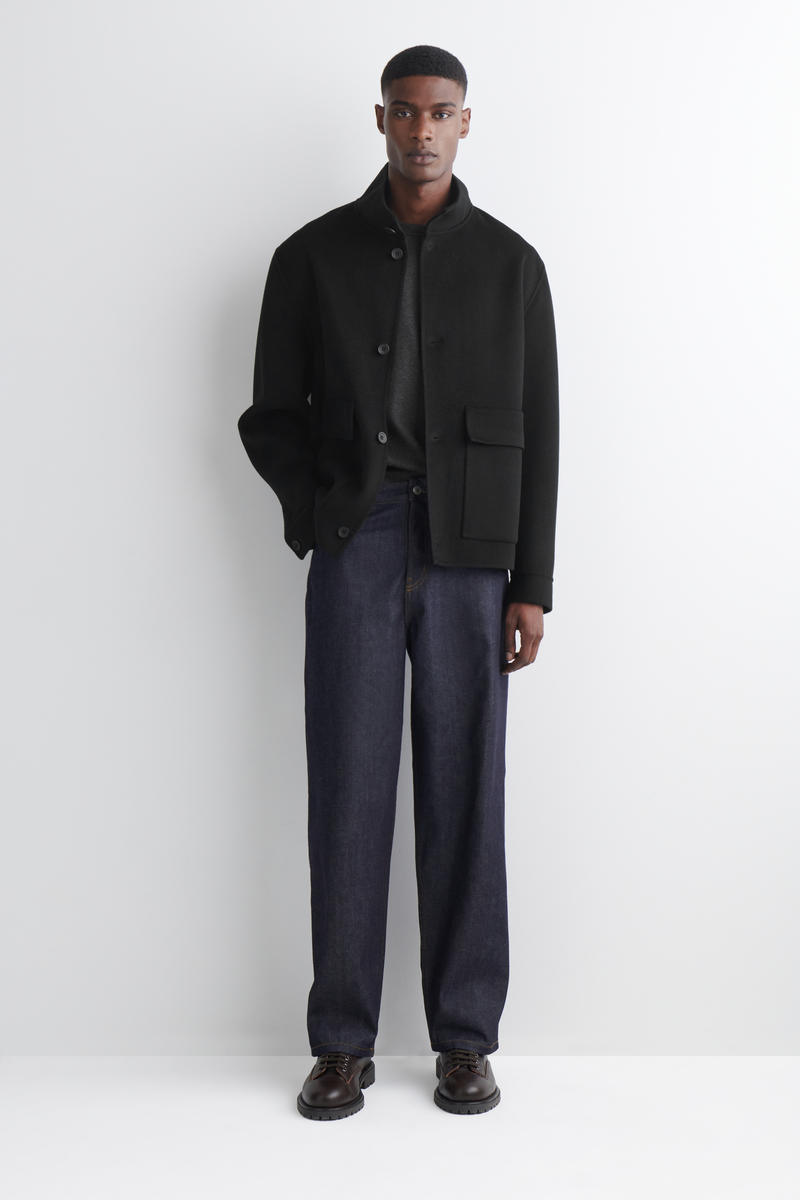 COS スリムリブコットン長袖Tシャツ