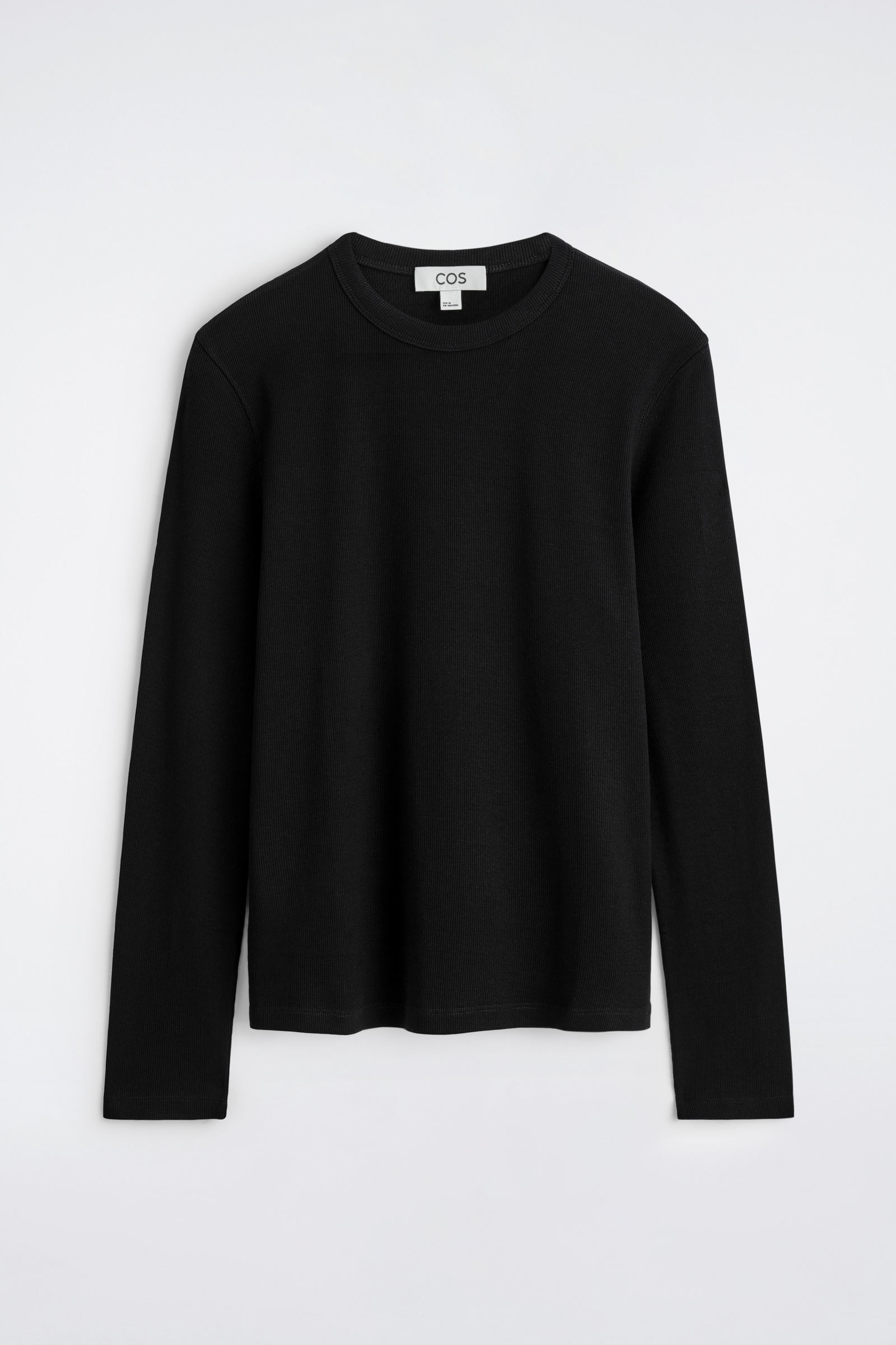 SLIM RIBBED COTTON LONG-SLEEVED T-SHIRT スリムリブコットン長袖T