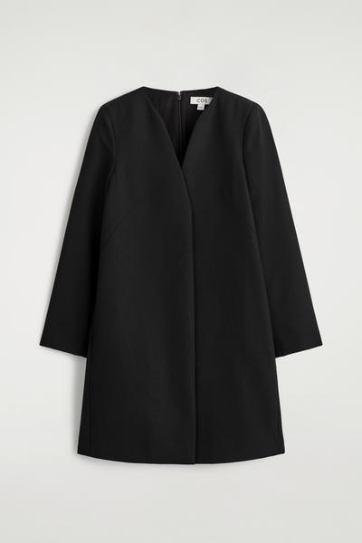 COS テーラードウールブレンドミニドレス