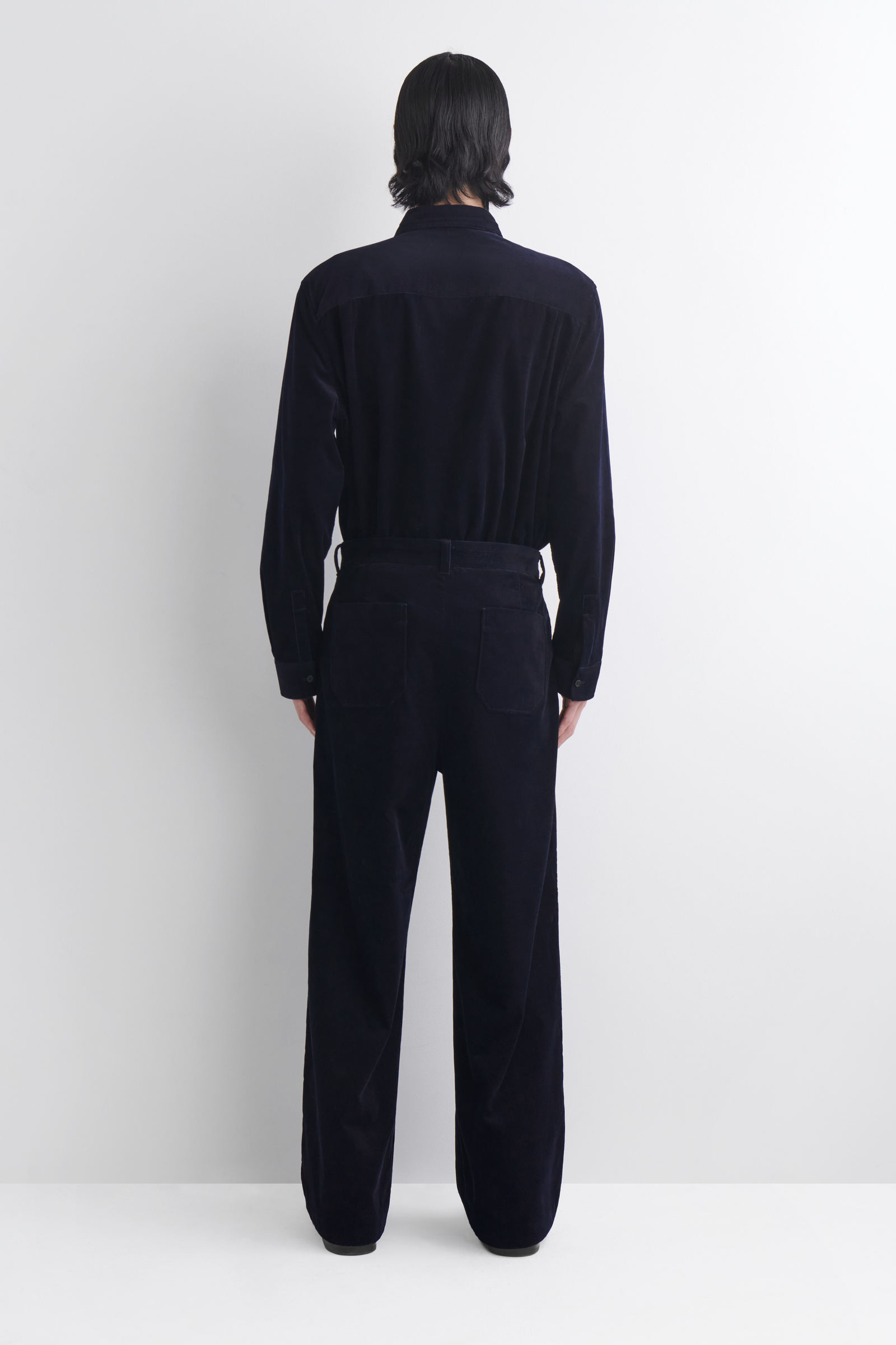 テンダーロイン　コーデュロイ ワイドレッグパンツ　ネイビー　サイズL テンダーロイン コーデュロイ ワイドレッグパンツ ネイビー サイズL