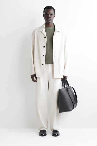 COS ワッフルニットコットンTシャツ