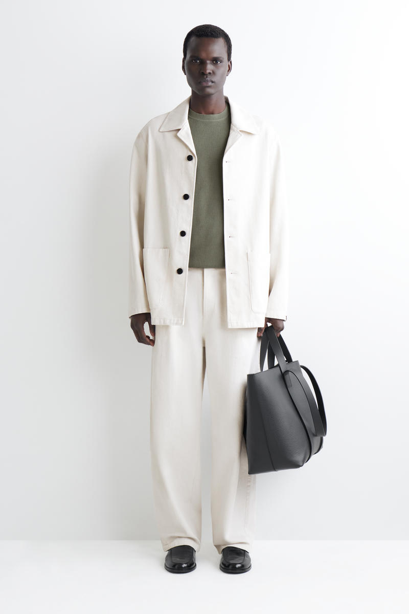 COS ワッフルニットコットンTシャツ