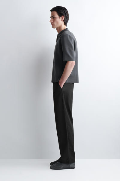 COS ミラノニット　コットンポロシャツ