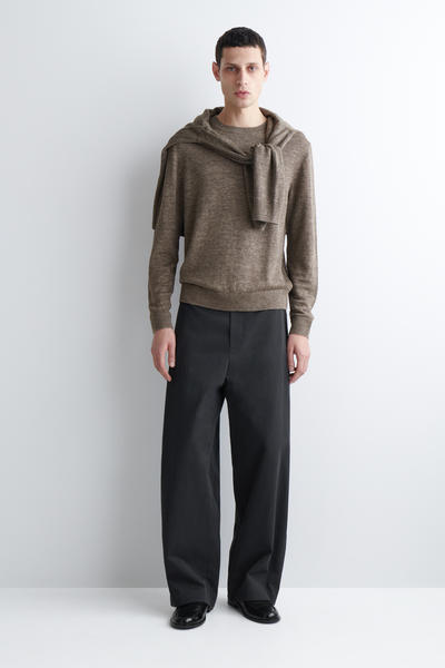 COS ニットリネンクルーネックセーター