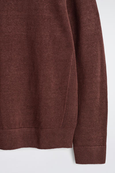 COS ニットリネンクルーネックセーター