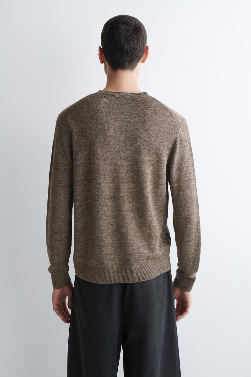 COS ニットリネンクルーネックセーター