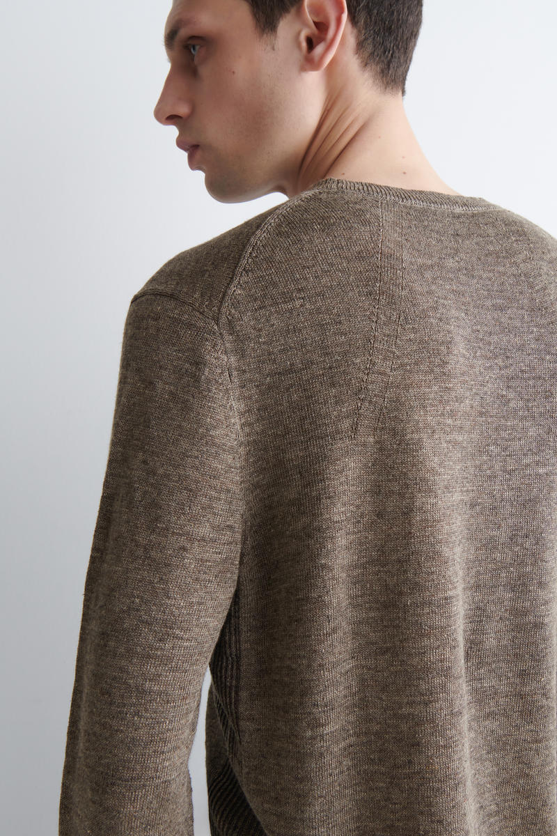 COS ニットリネンクルーネックセーター