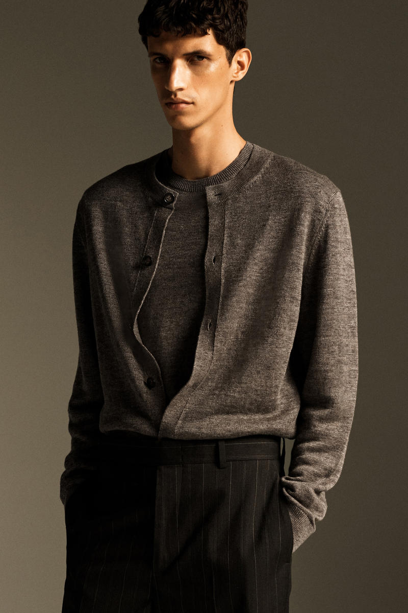 COS ニットリネンクルーネックセーター