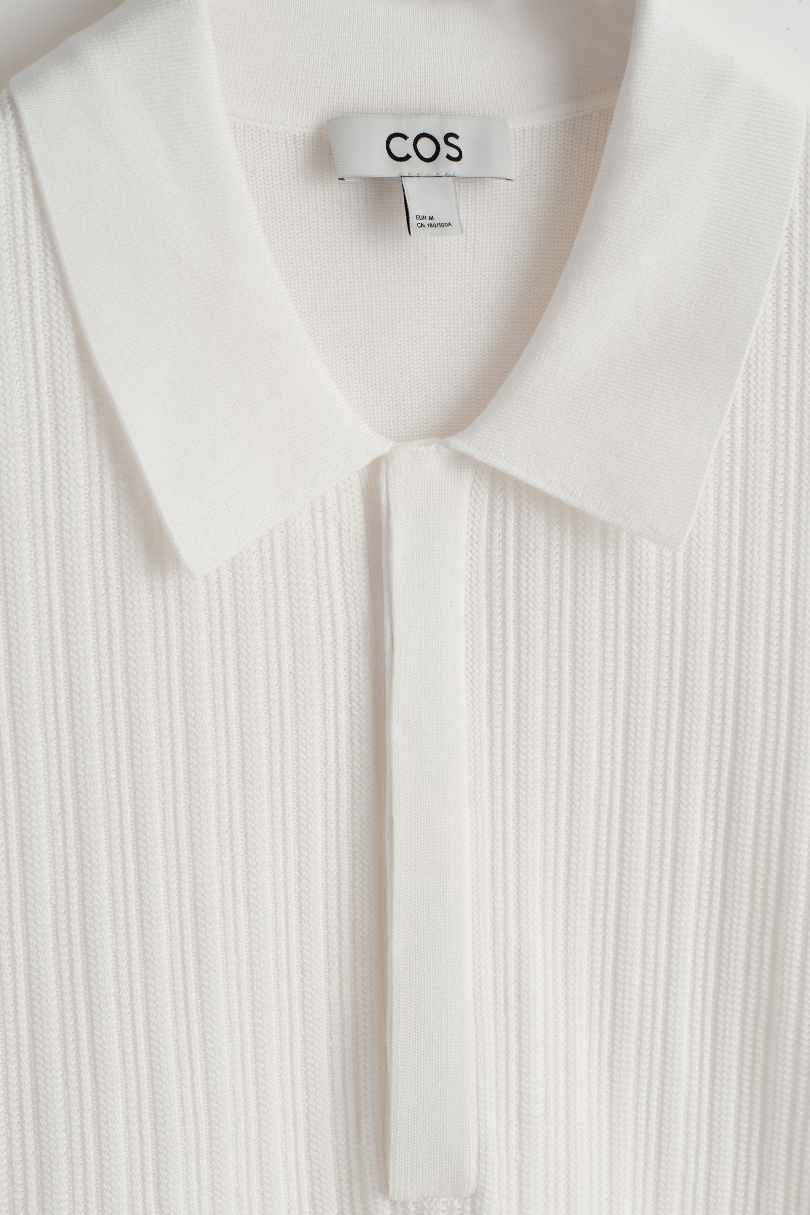 TEXTURED-PANEL COTTON POLO SHIRT テクスチャードパネル コットン 