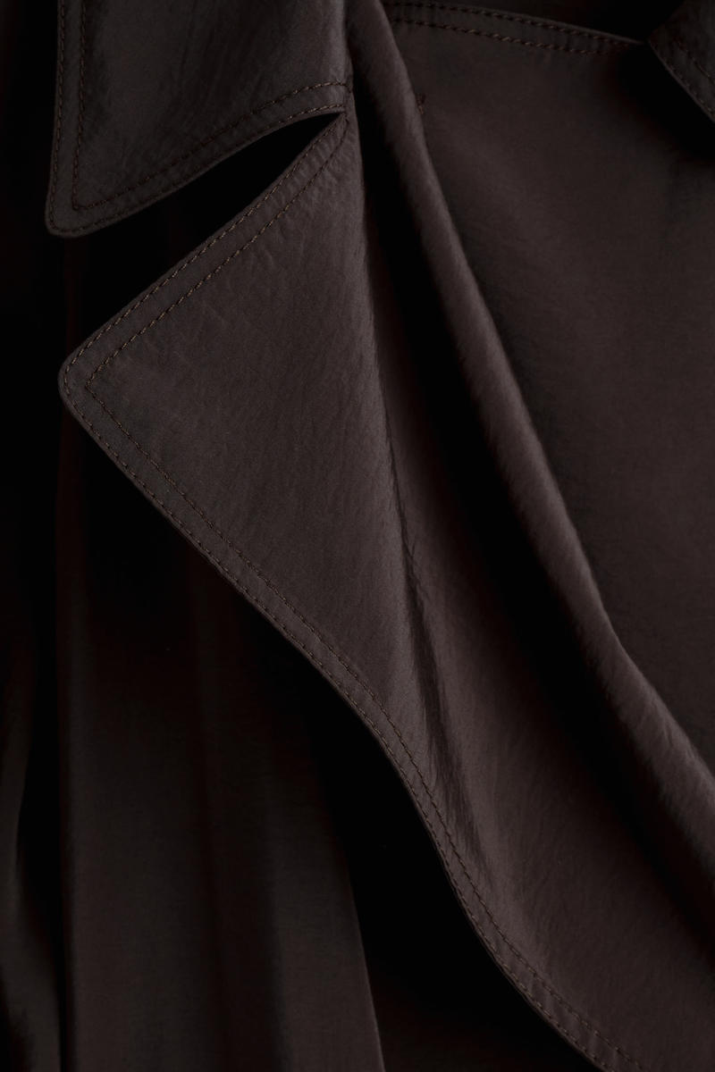 COS ユーティリティ トレンチ風ミディドレス