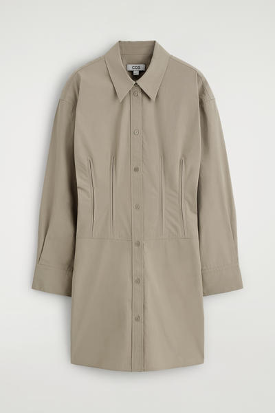 COS ウエストマーク コットンシャツドレス