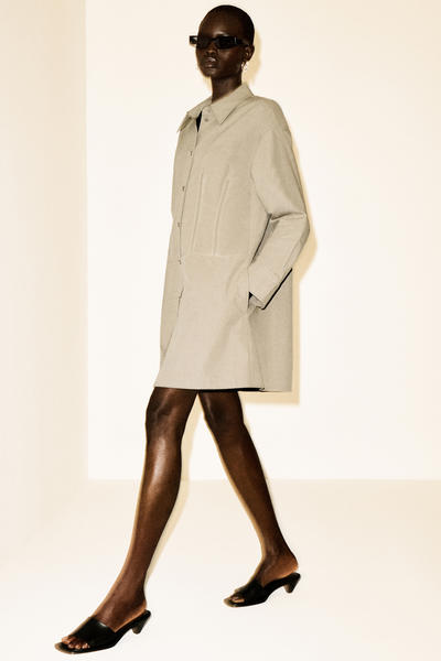 COS ウエストマーク コットンシャツドレス