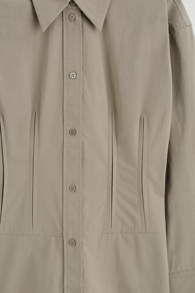 COS ウエストマーク コットンシャツドレス