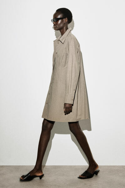 COS ウエストマーク コットンシャツドレス