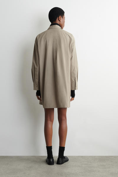 COS ウエストマーク コットンシャツドレス