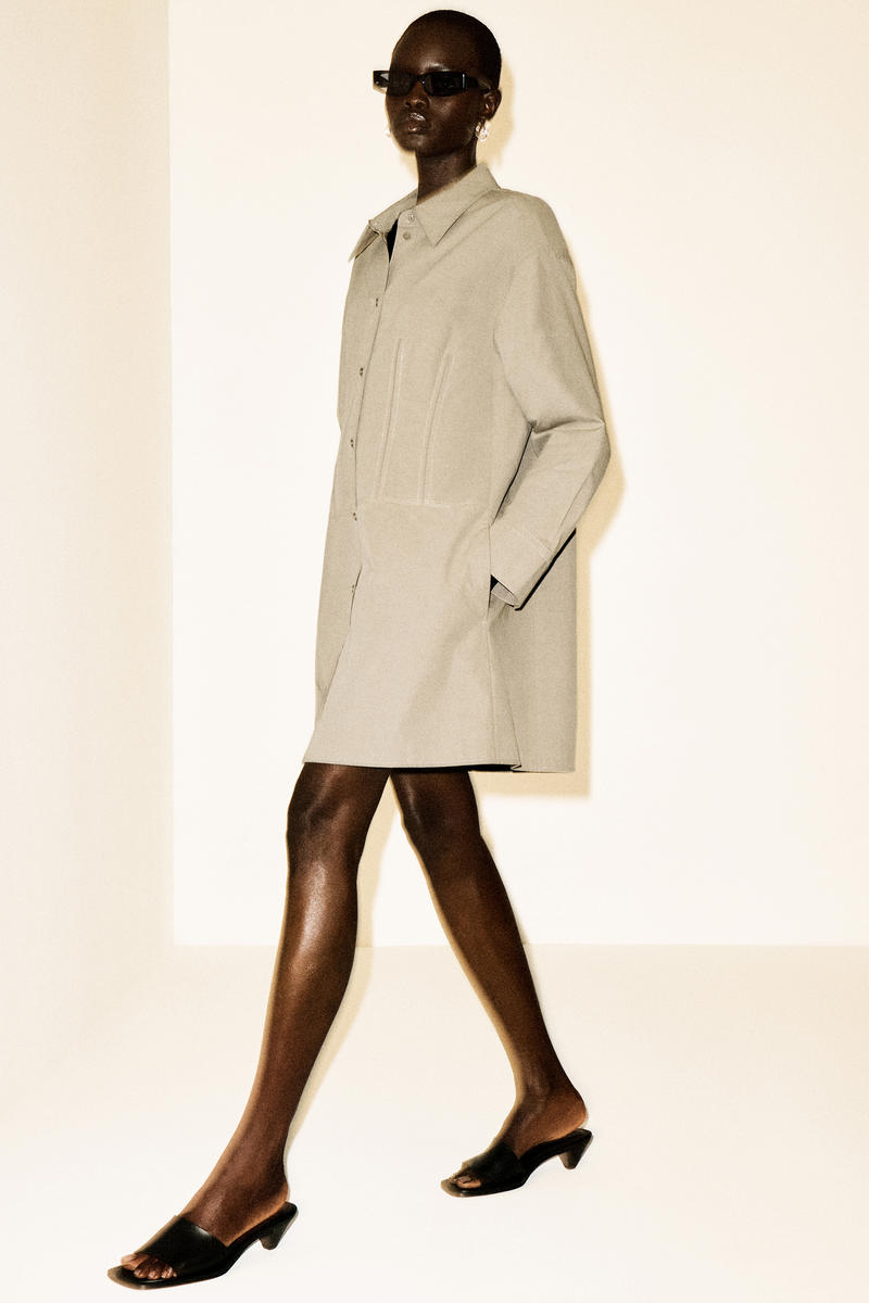 COS ウエストマーク コットンシャツドレス