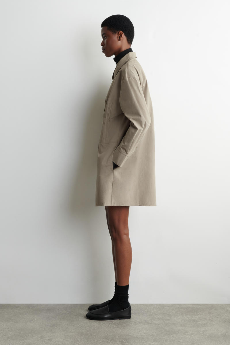 COS ウエストマーク コットンシャツドレス