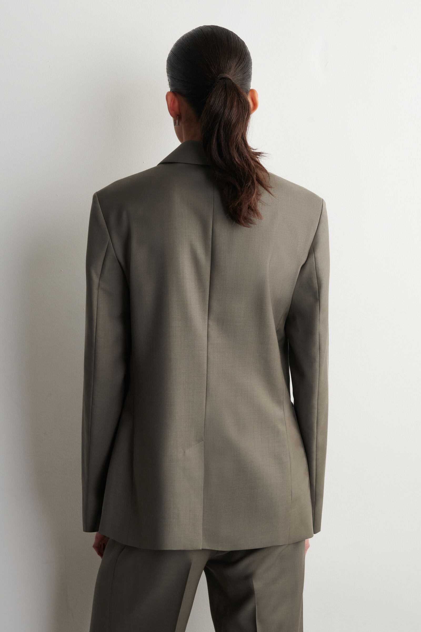 DOUBLE-BREASTED WOOL-TWILL BLAZER ダブルブレスト ウールツイル 