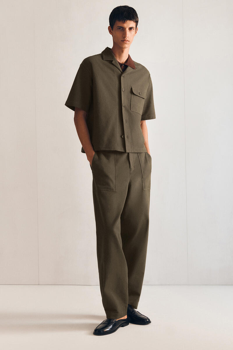 COS コットン ストレートレッグ ユーティリティパンツ