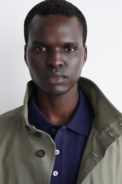 COS リラックスフィット コットンリネン ポロシャツ