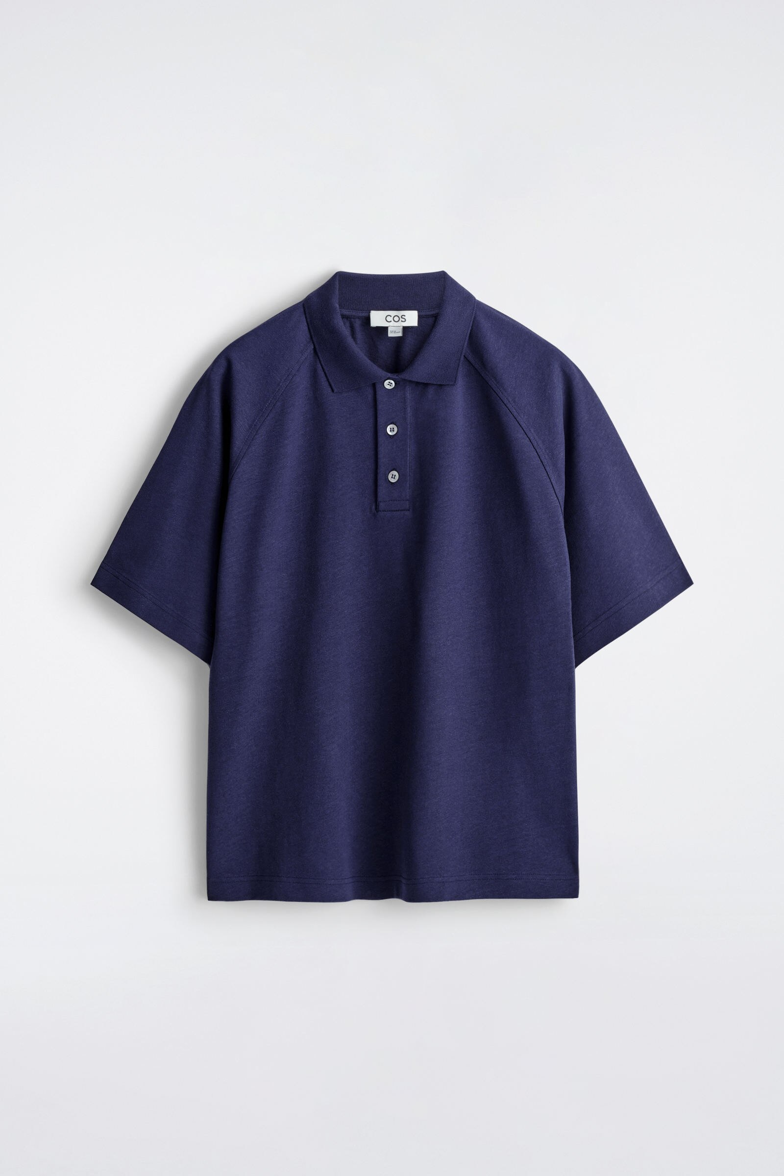 RELAXED COTTON-LINEN POLO SHIRT リラックスフィット コットンリネン