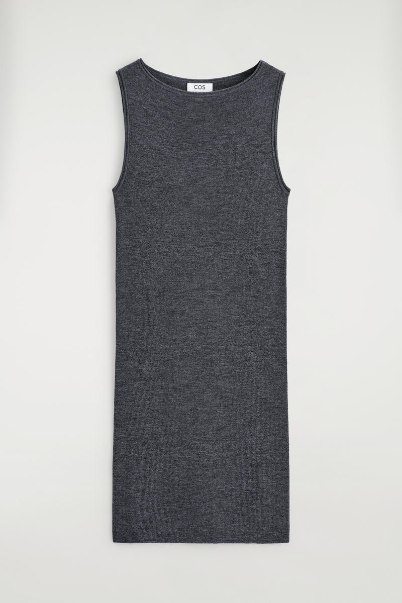 COS メリノウールミニドレス