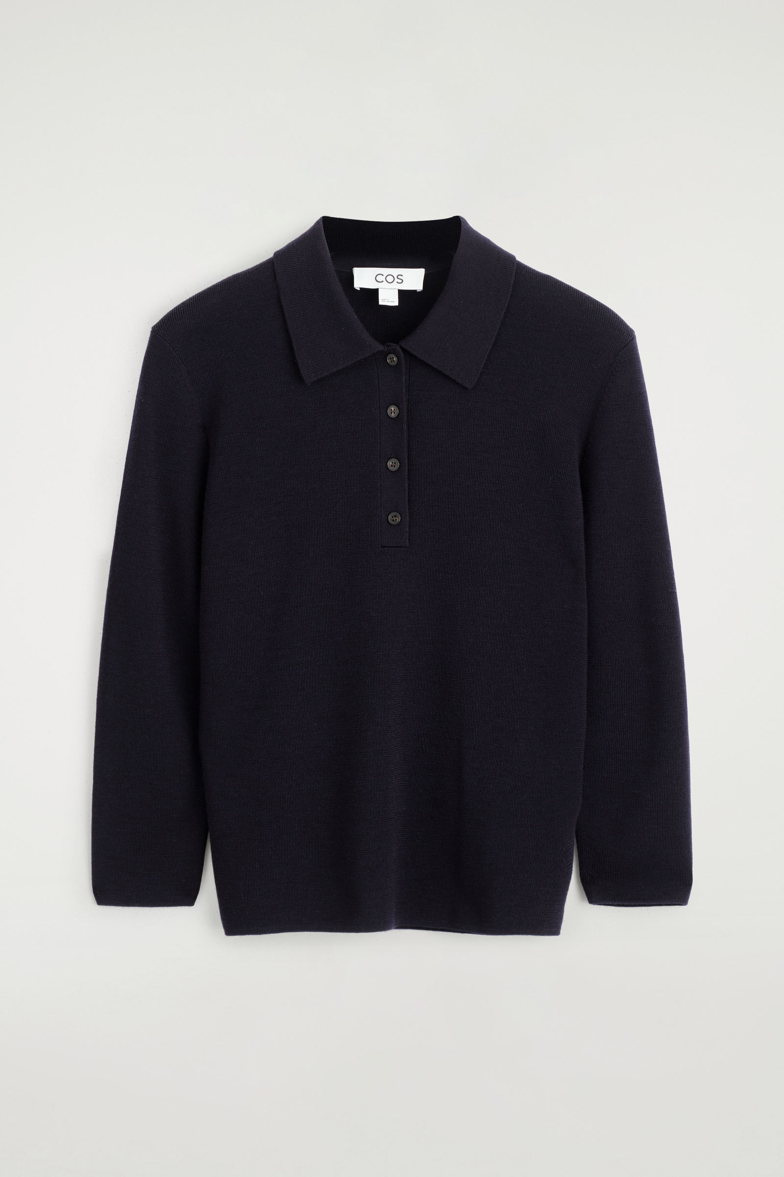 CROPPED-SLEEVE MERINO WOOL POLO SHIRT クロップドスリーブメリノ