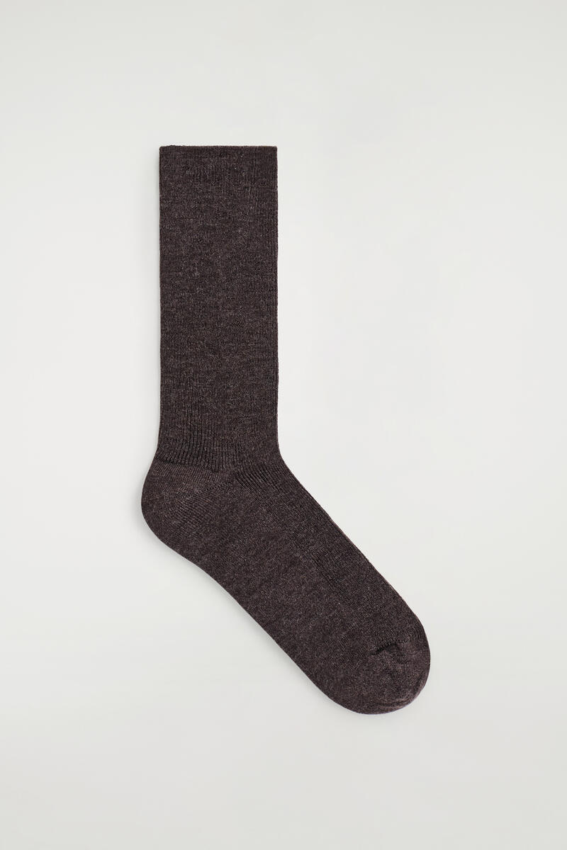 COS リブ編みウールソックス